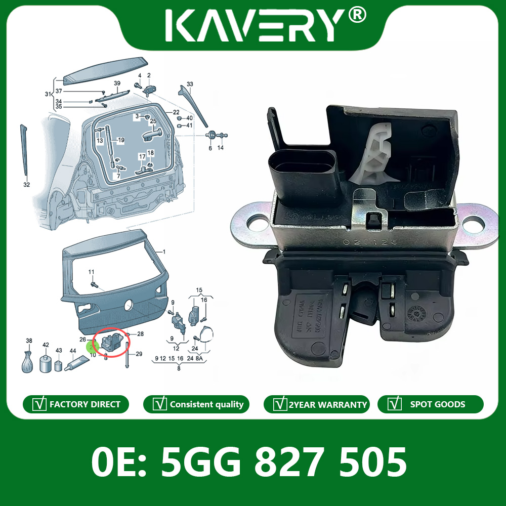 Golf Equipment And Accessories - KAVERY 1pc 5GG827505 5G6827505 リアテールゲートトランクリッドロックラッチフィット VW
