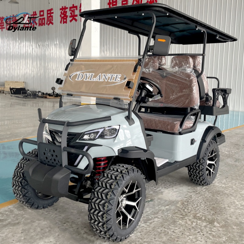 Golf Equipment Lift - 新型2+2シート電動リフトゴルフカートハンティングカー、5KW強力ACモーターコントローラー搭載の電動観光車