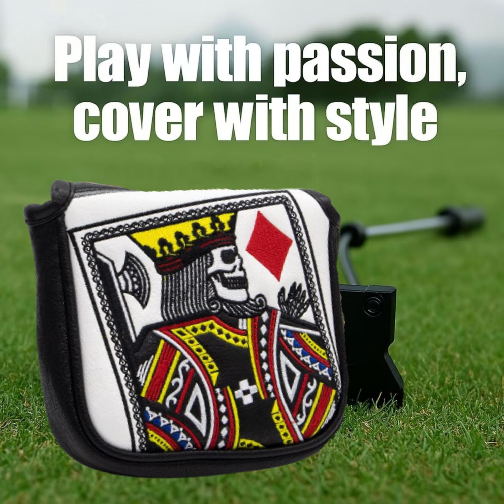 キング・オブ・ハーツ刺繍入りマレットパター、ほとんどのブラン - Golf Equipment And Accessories のレビューと価格