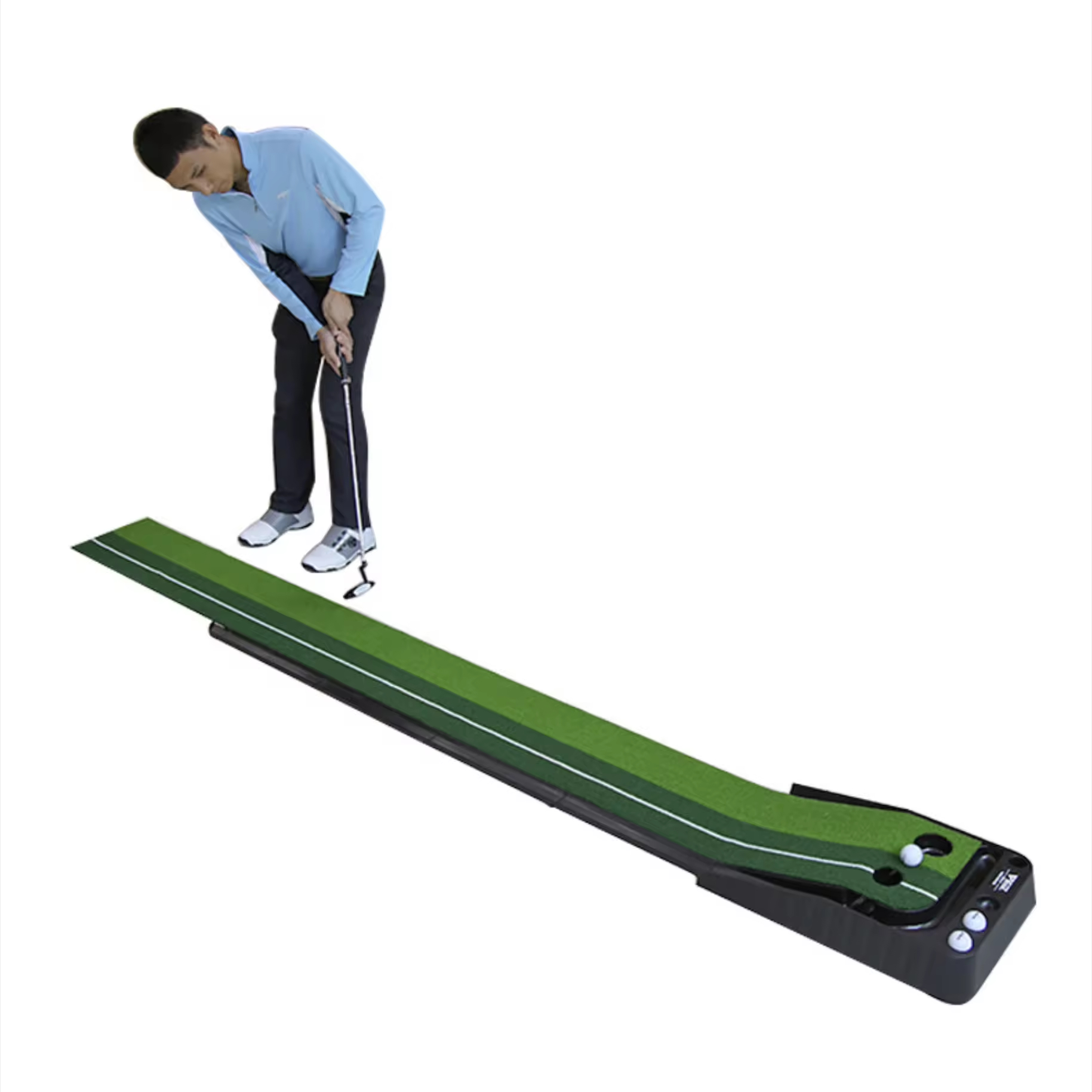 自動ボールリターンシステム付きゴルフパッティンググリーンマッ - Golf Equipment Gifts のレビューと価格